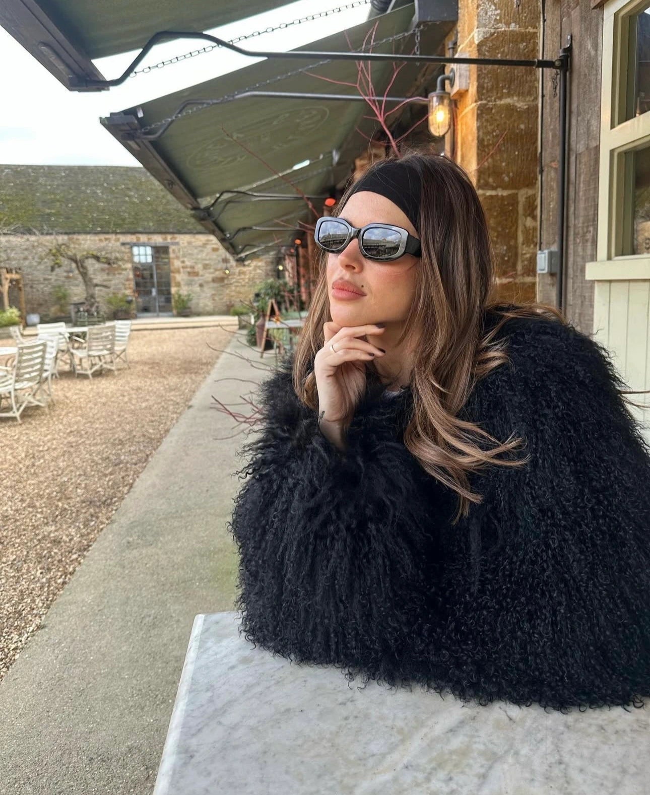 Cloud Allure – Exklusive Pelzjacke aus Langhaar